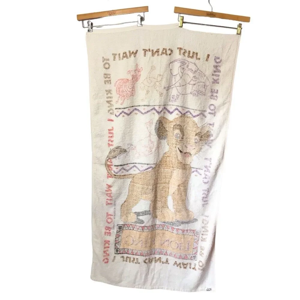 VINTAGE beach towel THE LION KING *‎ VINTAGE 90s
